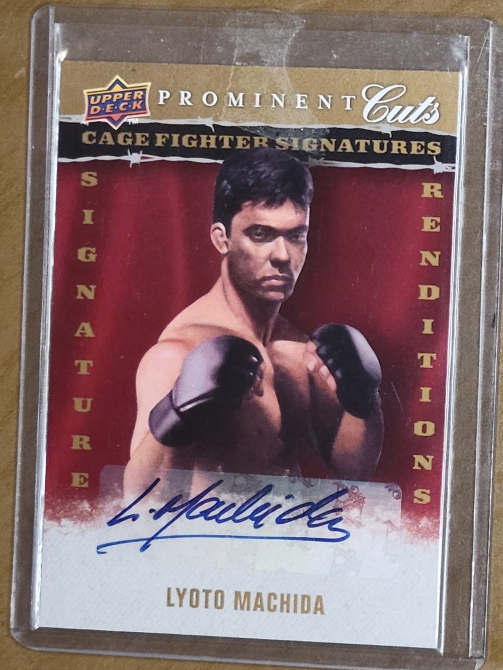 Lyoto Machida 2009 Upper Deck Prominent Cuts "Cage Fighter Signatures"